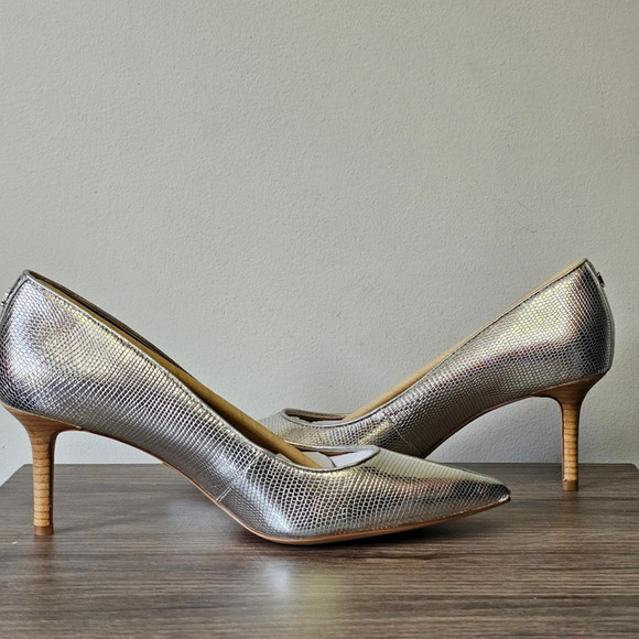 Lauren Ralph Lauren Women's Lanette Pointed Toe Pumps Size 9.5 Silver NWT - Picture 3 of 8
